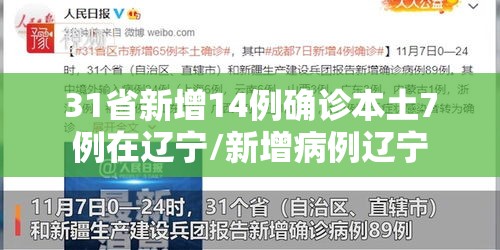 31省新增14例确诊本土7例在辽宁/新增病例辽宁 31省新增14例确诊本土7例在辽宁/新增病例辽宁