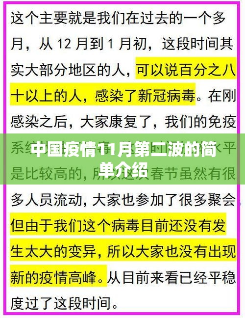 中国疫情11月第二波的简单介绍 中国疫情11月第二波的简单介绍