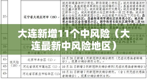 大连新增11个中风险（大连最新中风险地区）