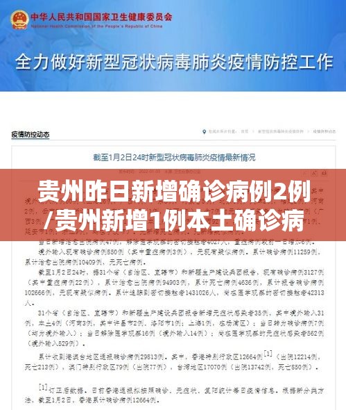 贵州昨日新增确诊病例2例/贵州新增1例本土确诊病例轨迹