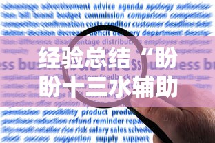 经验总结“盼盼十三水辅助挂”用挂教程