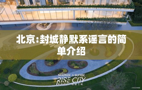 北京:封城静默系谣言的简单介绍