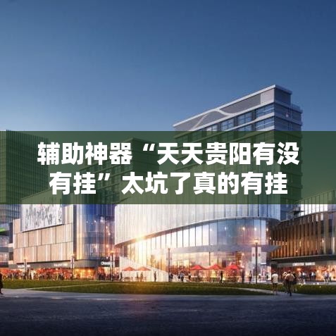 辅助神器“天天贵阳有没有挂”太坑了真的有挂