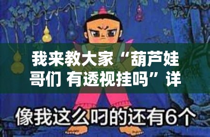 我来教大家“葫芦娃哥们 有透视挂吗”详细开挂教材
