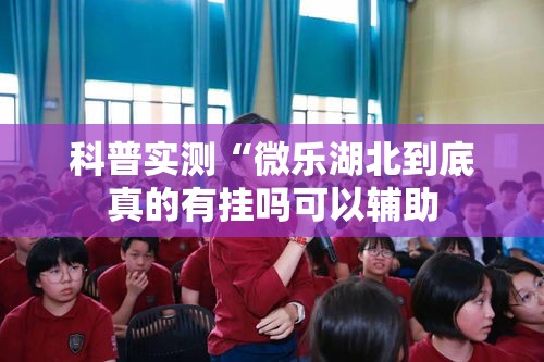 科普实测“微乐湖北到底真的有挂吗可以辅助 科普实测“微乐湖北到底真的有挂吗可以辅助