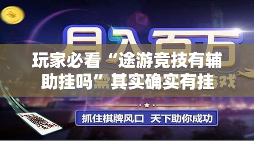 玩家必看“途游竞技有辅助挂吗”其实确实有挂