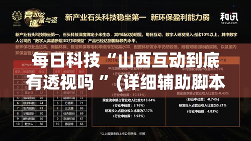 每日科技“山西互动到底有透视吗 	”(详细辅助脚本)