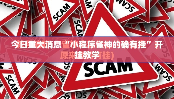 今日重大消息“小程序雀神的确有挂”开挂教学