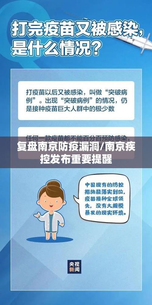 复盘南京防疫漏洞/南京疾控发布重要提醒 复盘南京防疫漏洞/南京疾控发布重要提醒