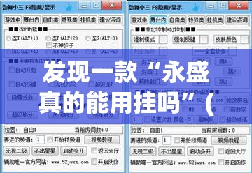 发现一款“永盛真的能用挂吗	”(详细辅助脚本)