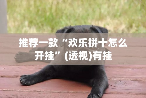 推荐一款“欢乐拼十怎么开挂	”(透视)有挂