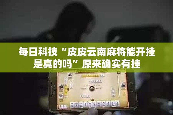 每日科技“皮皮云南麻将能开挂是真的吗”原来确实有挂