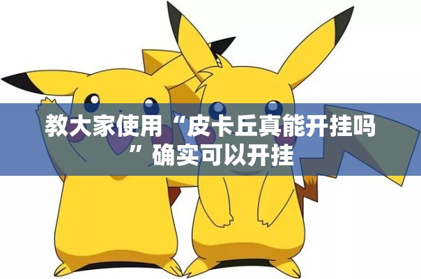 教大家使用“皮卡丘真能开挂吗	”确实可以开挂