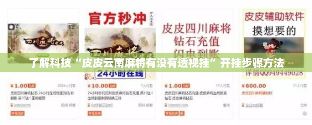 了解科技“皮皮云南麻将有没有透视挂”开挂步骤方法