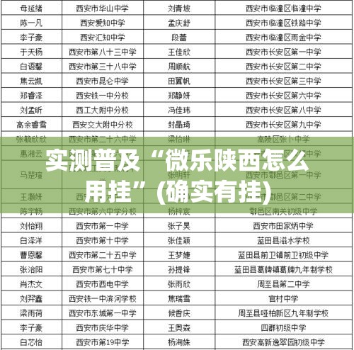 实测普及“微乐陕西怎么用挂”(确实有挂)
