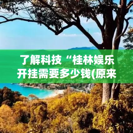 了解科技“桂林娱乐开挂需要多少钱(原来确实是有挂) 了解科技“桂林娱乐开挂需要多少钱(原来确实是有挂)