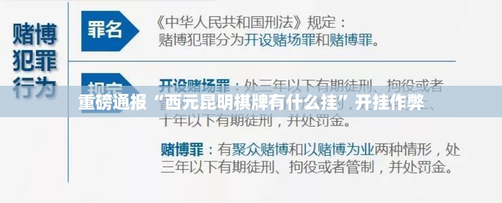 重磅通报“西元昆明棋牌有什么挂”开挂作弊