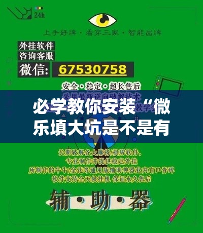 必学教你安装“微乐填大坑是不是有挂	”详细辅助