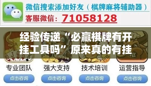 经验传递“必赢棋牌有开挂工具吗”原来真的有挂