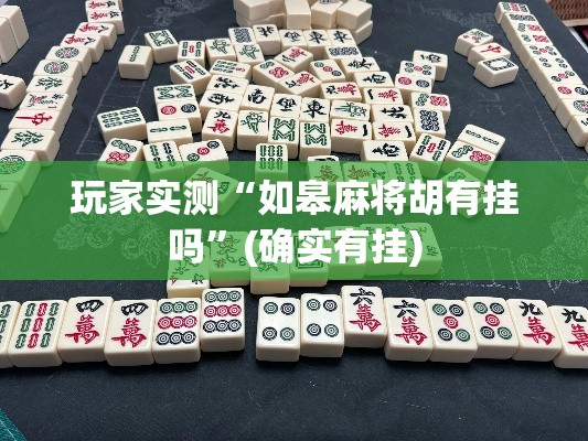 玩家实测“如皋麻将胡有挂吗	”(确实有挂)