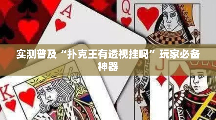 实测普及“扑克王有透视挂吗”玩家必备神器
