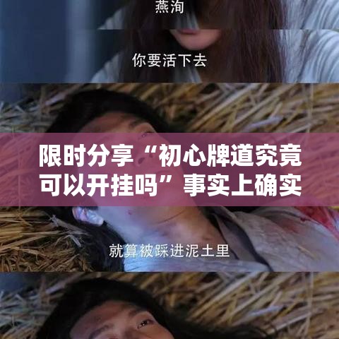 限时分享“初心牌道究竟可以开挂吗”事实上确实有挂