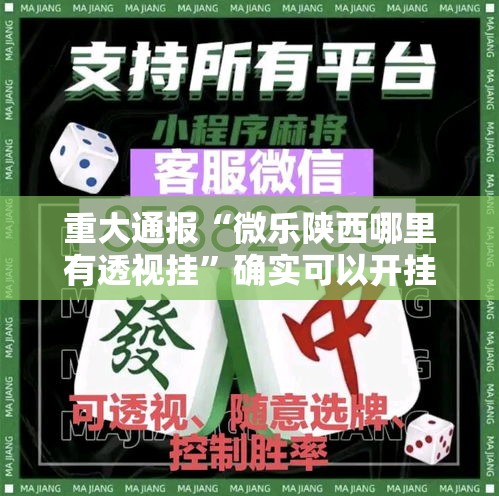 重大通报“微乐陕西哪里有透视挂”确实可以开挂