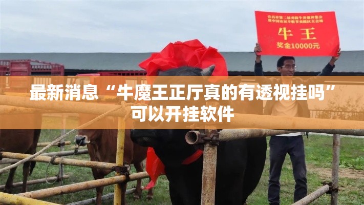 最新消息“牛魔王正厅真的有透视挂吗”可以开挂软件