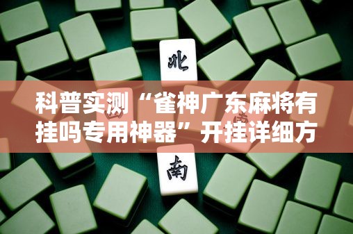 科普实测“雀神广东麻将有挂吗专用神器”开挂详细方法
