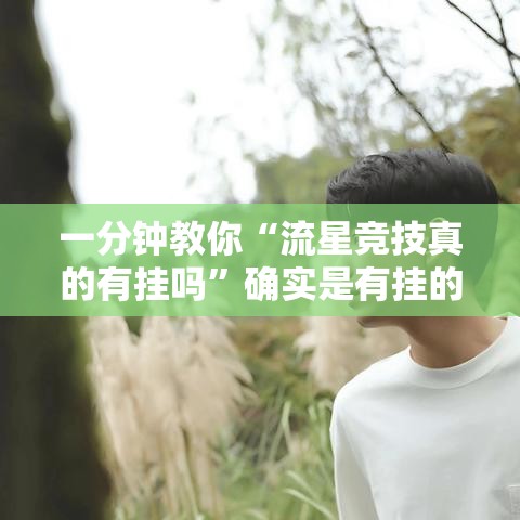 一分钟教你“流星竞技真的有挂吗”确实是有挂的