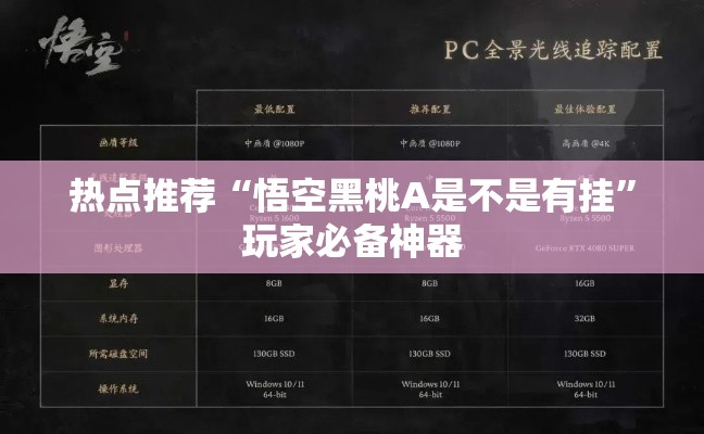 热点推荐“悟空黑桃A是不是有挂”玩家必备神器