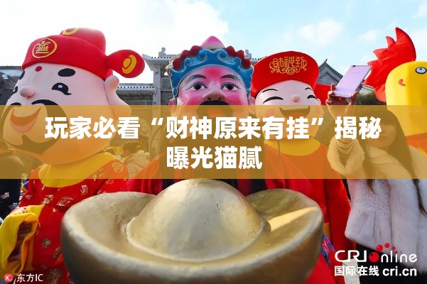 玩家必看“财神原来有挂”揭秘曝光猫腻