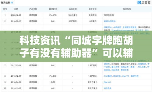 科技资讯“同城字牌跑胡子有没有辅助器”可以辅助