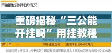 重磅揭秘“三公能开挂吗”用挂教程