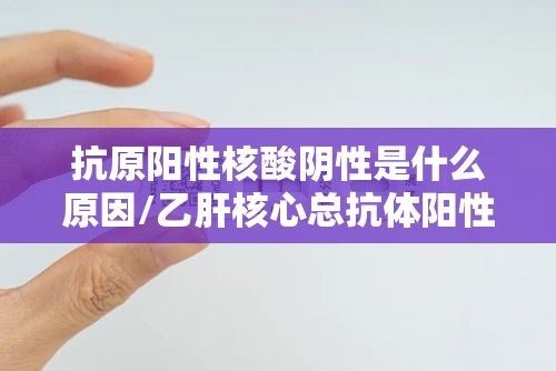抗原阳性核酸阴性是什么原因/乙肝核心总抗体阳性是什么意思 抗原阳性核酸阴性是什么原因/乙肝核心总抗体阳性是什么意思
