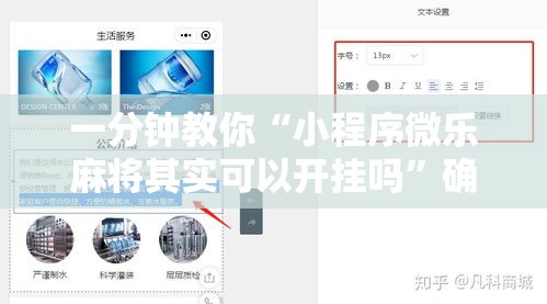 一分钟教你“小程序微乐麻将其实可以开挂吗”确实可以开挂