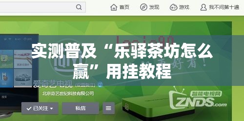实测普及“乐驿茶坊怎么赢”用挂教程