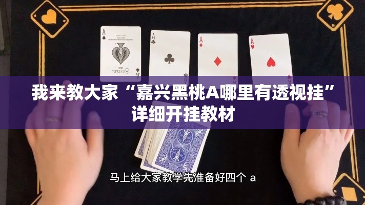 我来教大家“嘉兴黑桃A哪里有透视挂”详细开挂教材