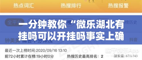 一分钟教你“微乐湖北有挂吗可以开挂吗事实上确实有挂