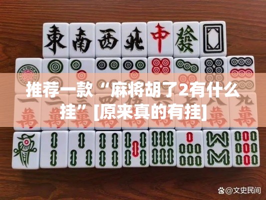 推荐一款“麻将胡了2有什么挂”[原来真的有挂]