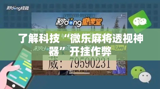 了解科技“微乐麻将透视神器”开挂作弊