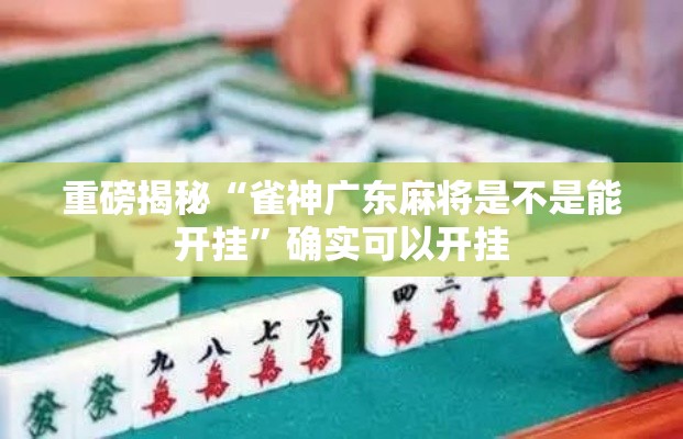 重磅揭秘“雀神广东麻将是不是能开挂	”确实可以开挂