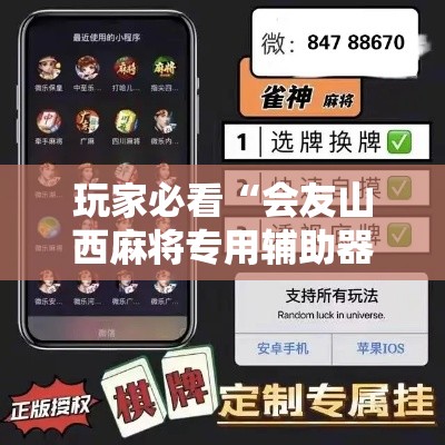 玩家必看“会友山西麻将专用辅助器	”可以透视