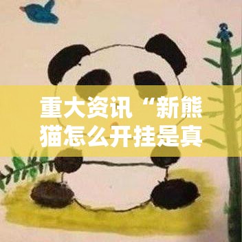 重大资讯“新熊猫怎么开挂是真的吗	”可以开挂软件