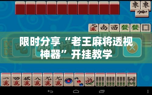 限时分享“老王麻将透视神器”开挂教学