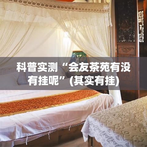 科普实测“会友茶苑有没有挂呢”(其实有挂)