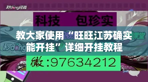 教大家使用“旺旺江苏确实能开挂”详细开挂教程