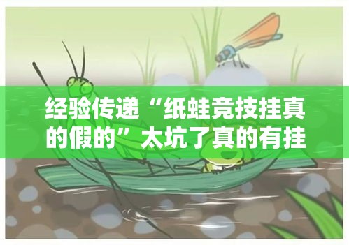 经验传递“纸蛙竞技挂真的假的”太坑了真的有挂