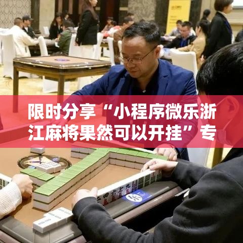 限时分享“小程序微乐浙江麻将果然可以开挂”专业师傅带你了解